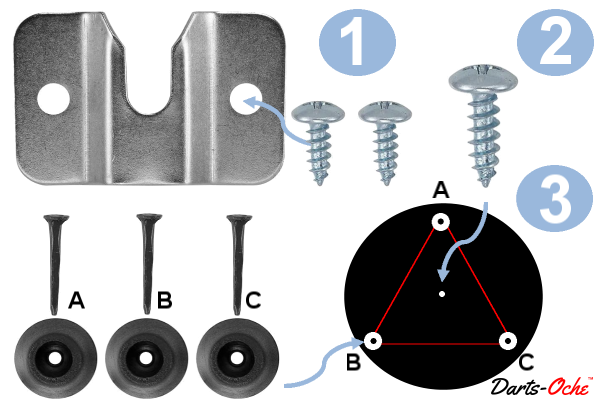 Darts-Oche Dartboard Setup Diagram One