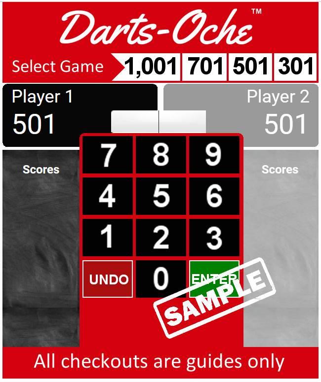 Darts-Oche Leg-Scorer